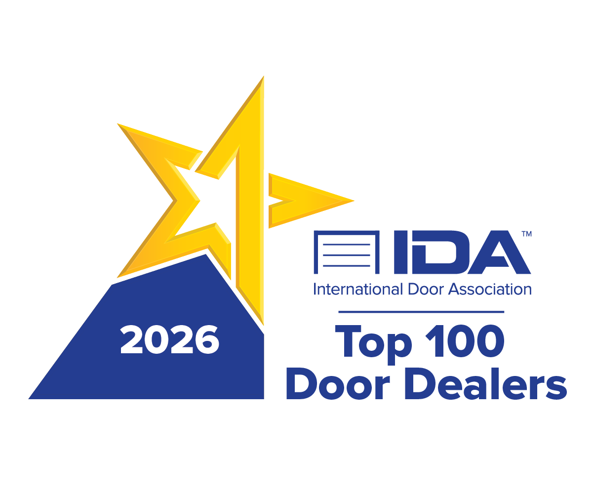 IDA Top 100 Door Dealers 2026 badge