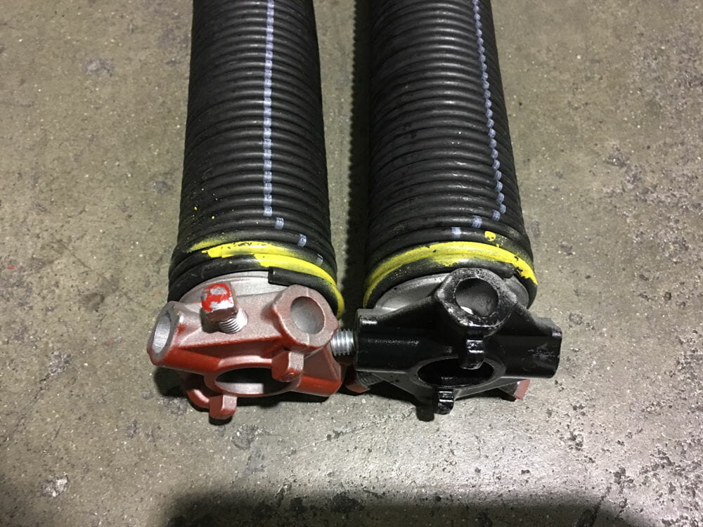 Left and Right Garage Door Torsion Springs