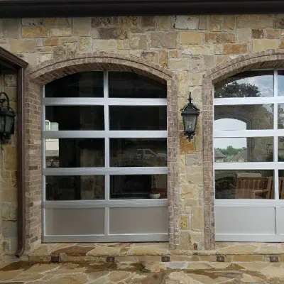 CHI aluminum full-view sectional door