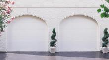 Amarr Heritage flush panel garage door in True White