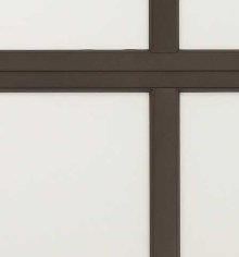 Amarr Horizon aluminum frame material close-up