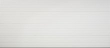 Amarr Lincoln ribbed panel true white double garage door