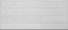 Amarr Lincoln short panel true white double garage door
