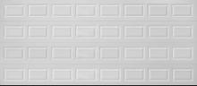 Amarr Lincoln short panel true white double garage door