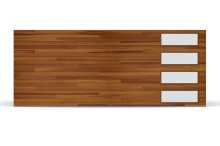 CHI cedar-look Accents Woodtones garage door