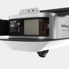 LiftMaster 6690L opener installed rail view