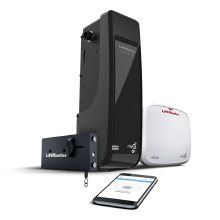 LiftMaster 98022 wall-mount opener with automatic door lock and remote LED light