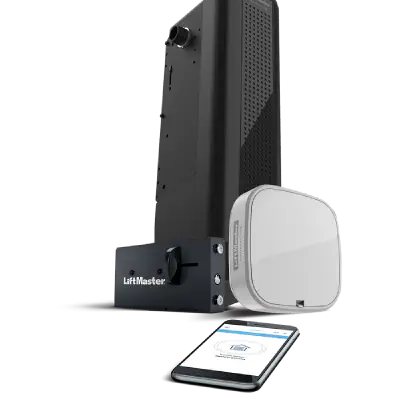LiftMaster 98032 heavy-duty wall-mount opener with automatic lock and remote LED light