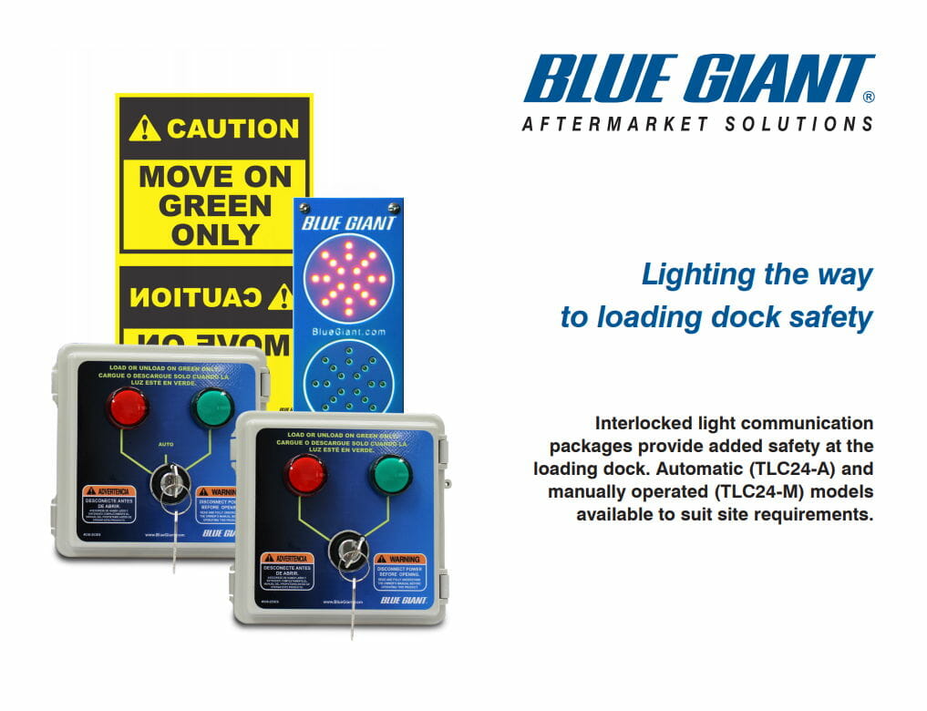 Blue Giant dock traffic control lighting